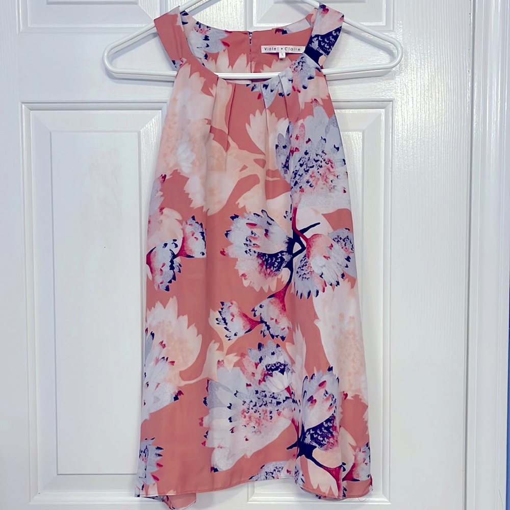 Pink & Purple Halter Neck Top